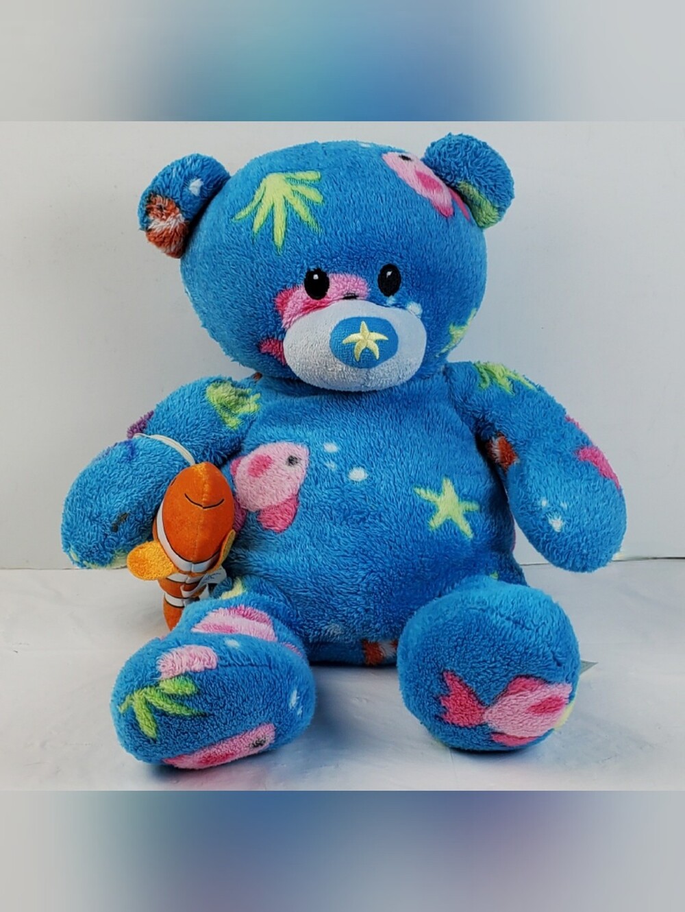 Build-A-Bear BAB 2012 Under the Deep Blue Sea w/ Clownfish Accessory HTF - GUC